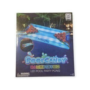 Illuminated LED Light Up Party Pong PoolCandy Inflatable Game New In Box
